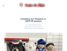 Tablet Screenshot of creativeicetheatre.com